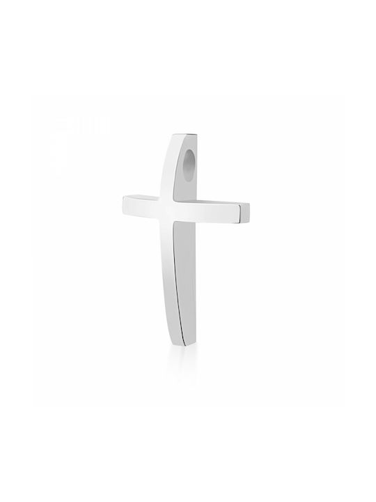 White Gold Cross 14K