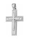 White Gold Cross 14K