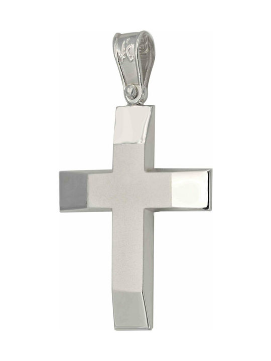 White Gold Cross 9K