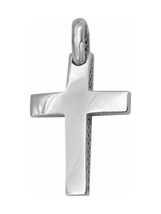 White Gold Cross 14K