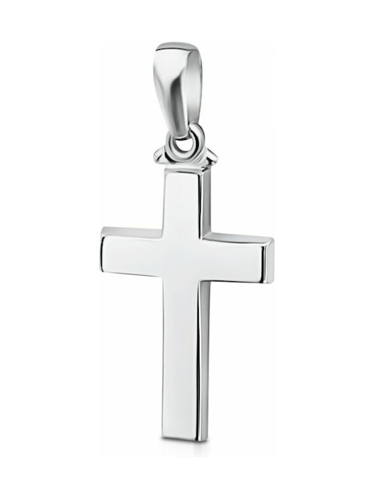 White Gold Cross 14K