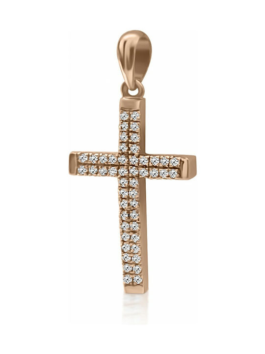 Roségold Kreuz 18K