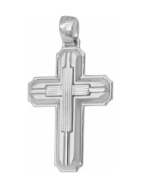 Weißgold Kreuz 14K