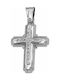 White Gold Cross 14K