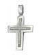 White Gold Cross 14K