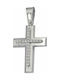 White Gold Cross 9K