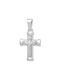 Men's White Gold Cross 14K with the Crucified