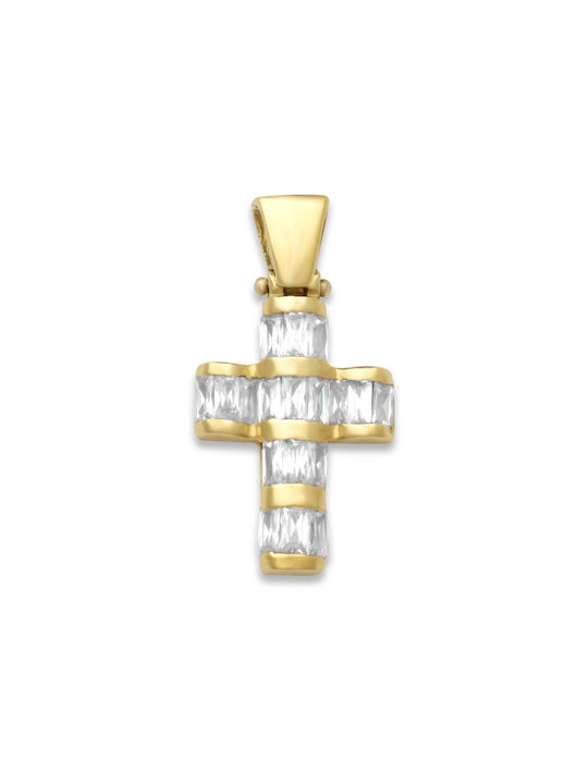 Femeiesc Aur Cruce 14K