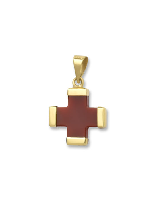 Damen Gold Kreuz 14K