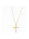 White Gold Cross 14K with Chain