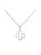 Kreuz aus Silber mit Kette