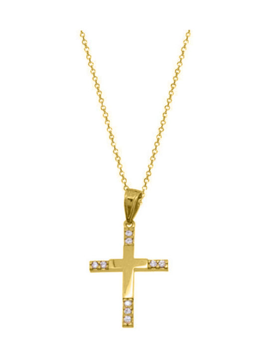 Gold Cross 14K with Chain