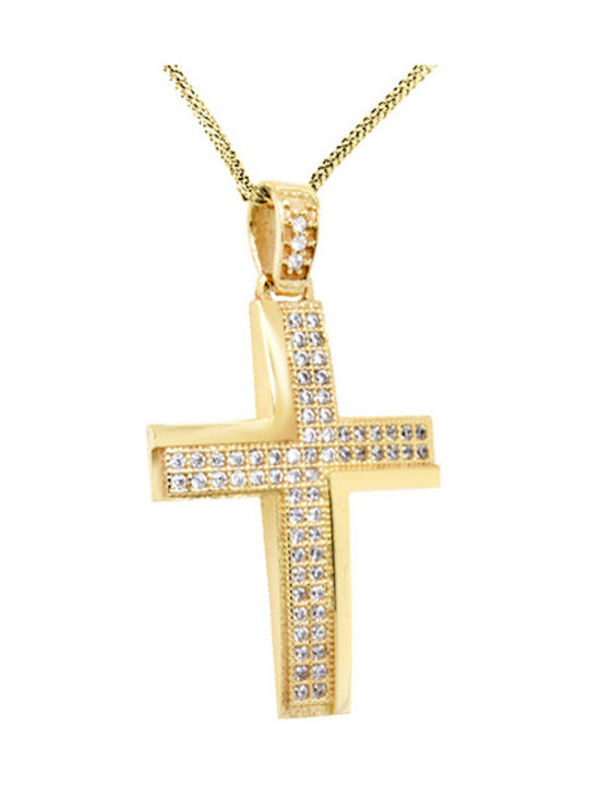 Women's Gold Cross 14K with Chain