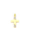 Kirkikosmima Damen Gold Kreuz 14K mit Kette