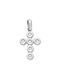 Women's White Gold Cross 14K