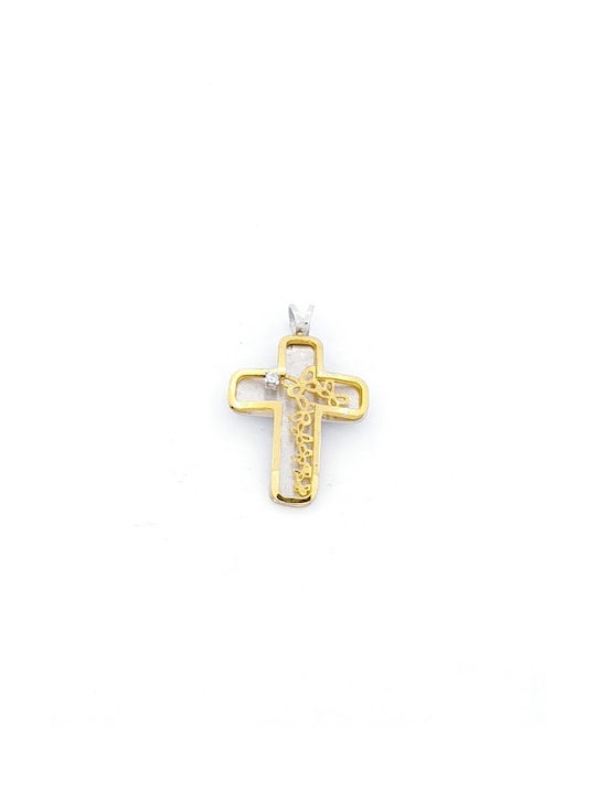 Kirkikosmima Damen Gold Kreuz 14K