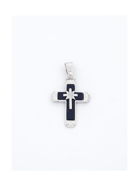 Kirkikosmima Women's White Gold Cross 14K