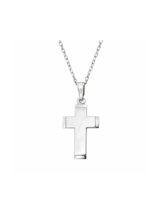 Kreuz aus Silber mit Kette