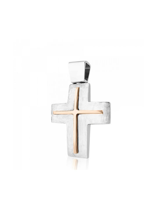 Damen Weißgold Kreuz 14K