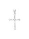 Women's White Gold Cross 14K