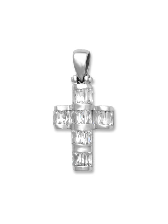 Women's White Gold Cross 14K