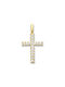 Damen Gold Kreuz 14K