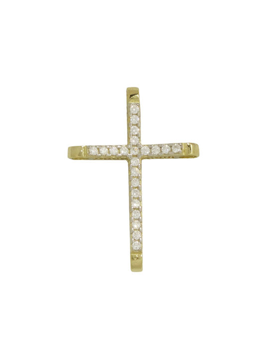 Damen Gold Kreuz 14K