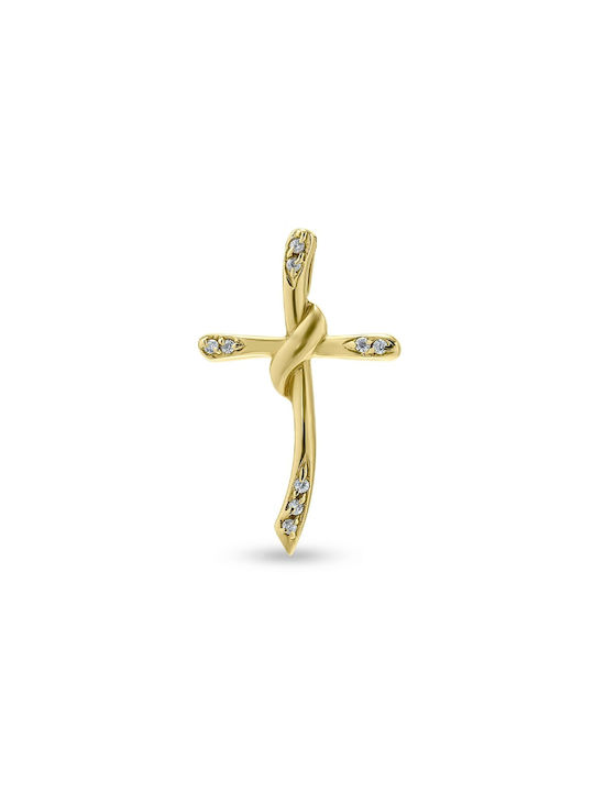 Damen Gold Kreuz 14K