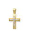 Damen Gold Kreuz 14K