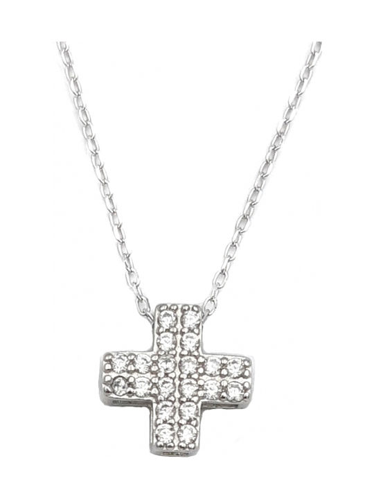 Kreuz aus Silber mit Kette