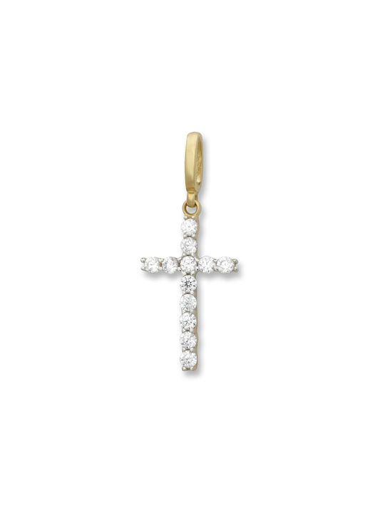 Damen Gold Kreuz 14K