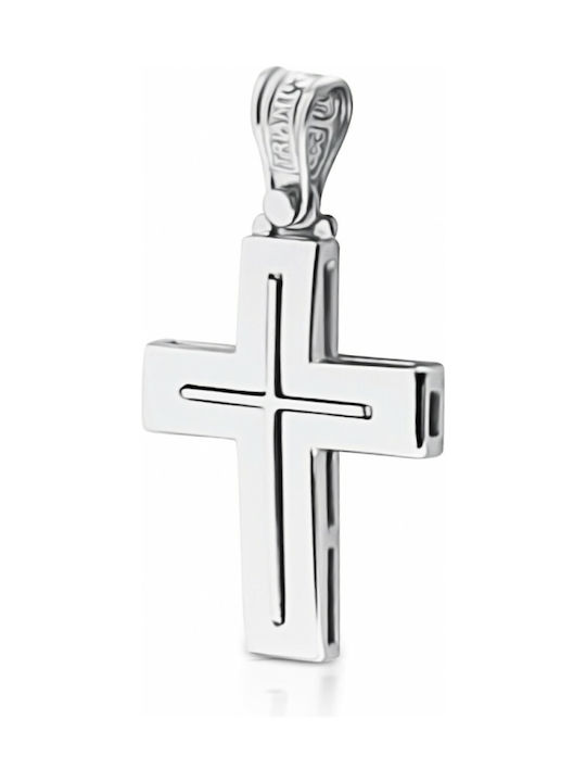 White Gold Cross 14K