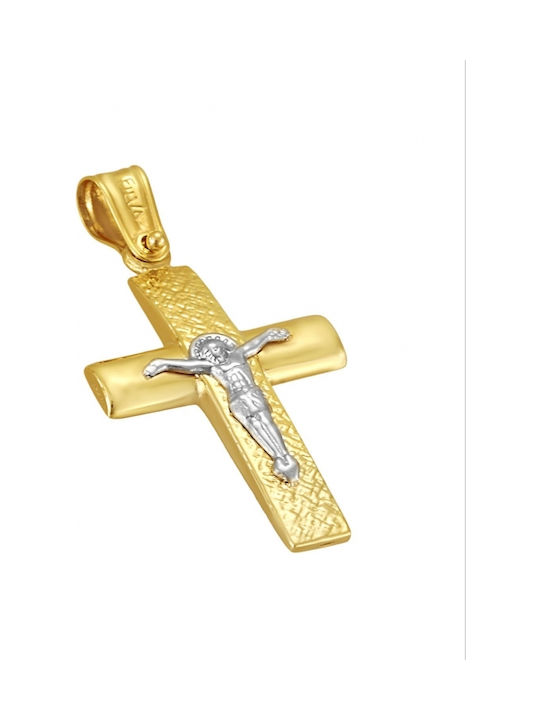 Gold Kreuz 14K mit dem Gekreuzigten