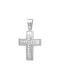 Women's White Gold Cross 14K