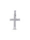 Women's White Gold Cross 14K