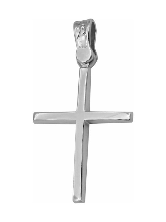 White Gold Cross 14K