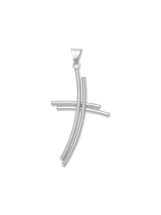 Women's White Gold Cross 14K