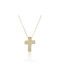 Gold Kreuz 14K mit Kette