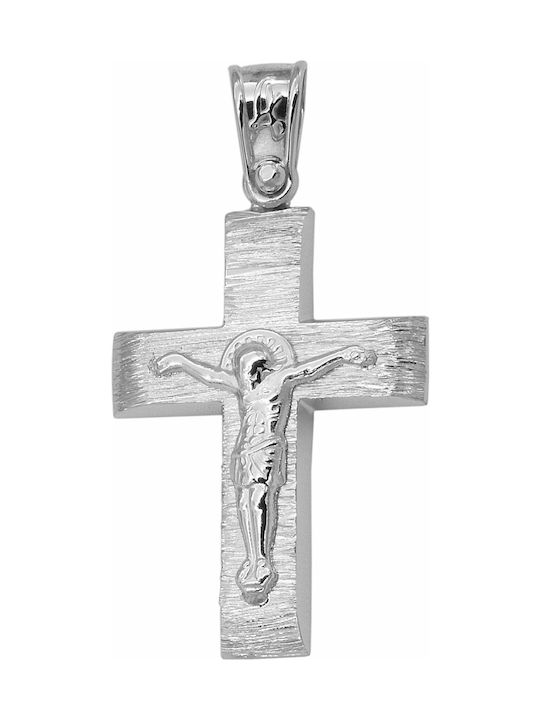 White Gold Cross 9K