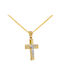 Men's Gold Cross 14K with Chain