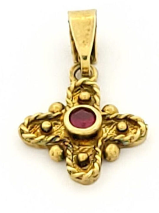 Women's Cross from Gold Plated Silver