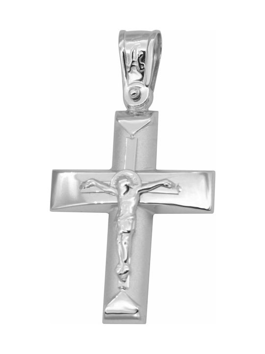 White Gold Cross 14K