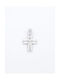 Kirkikosmima Men's White Gold Cross 14K with the Crucified