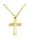 Men's Gold Cross 14K with Chain