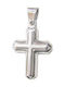 White Gold Cross 14K