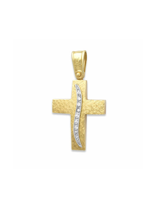 Femeiesc Aur Cruce 14K