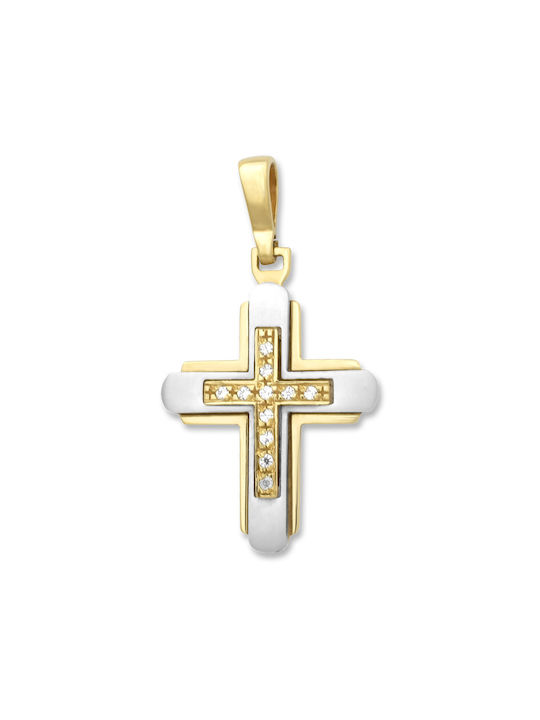 Damen Gold Kreuz 14K