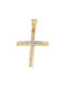 Damen Gold Kreuz 14K