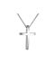 Men's White Gold Cross 14K with Chain