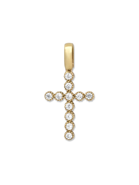 Damen Gold Kreuz 14K